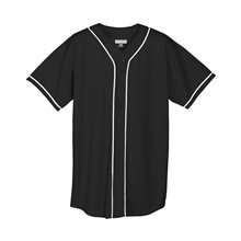 Augusta Sportswear Wicking Mesh Braided Trim Baseball Jersey