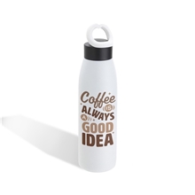 Aurora 18 oz Vacuum Insulated Copper - Coated Stainless Steel Bottle - Coffee Stock Images