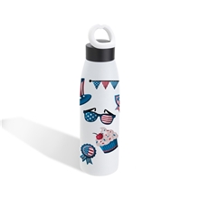 Aurora 18 oz Vacuum Insulated Copper - Coated Stainless Steel Bottle - USA Celebrations Stock Images