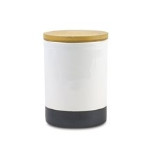 Aurora Bamboo Ceramic Coffee Canister