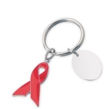 Breast Cancer Awareness Ribbon Keychain