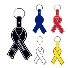 Awareness Ribbon Flexible Keychain