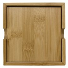 Square Bamboo Coaster Set