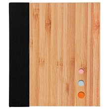 Bamboo Cover Sticky Notebook