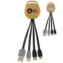 Bamboo Vivid Dual Input 3- In -1 Charging Cable