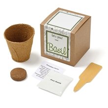Basil Growables Planter in Kraft Gift Box