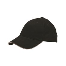 Bayside 100 Washed Cotton Unstructured Sandwich Cap