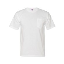 Bayside USA - Made Short Sleeve T - Shirt With a Pocket - WHITE