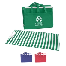Beach Mat with Inflatable Pillow