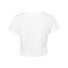 Bella + Canvas Ladies Flowy Cropped T - Shirt - WHITE