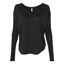 Bella + Canvas Ladies Flowy Long Sleeve T - Shirt With 2x1 Rib Sleeves - 8852 - COLORS