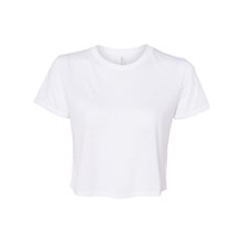 Bella + Canvas - Womens Flowy Cropped Tee - 8882 - WHITE