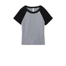 bella+canvas(r) wms micro rib raglan baby tee