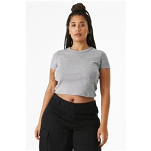 bella+canvas(r) womens micro rib baby tee