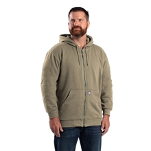 Berne Mens Tall Heritage Thermal - Lined Full - Zip Hooded Sweatshirt