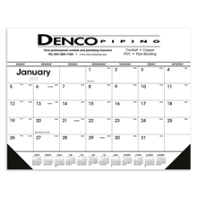 Black White Desk Pad with Vinyl Corners - Triumph(R) Calendars