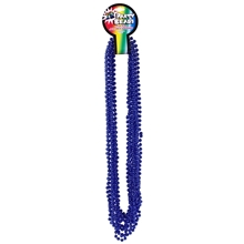 Blue Mardi Gras Bead Necklaces