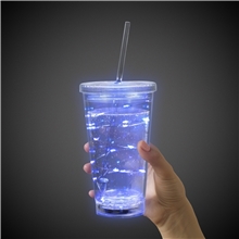 Blue String Light 16 oz LED Cup