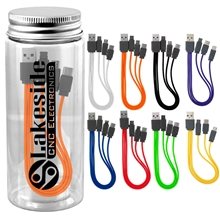 Bottled 3- in -1 Charging Cable Set