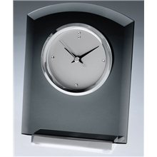 Bradford Smoked Glass Clock