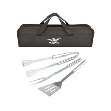 Budget 3- Piece Barbeque (BBQ) Set with Spatula, Fork, and Tongs