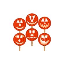 Carved Print Pumpkin Fan Masks - Paper Products