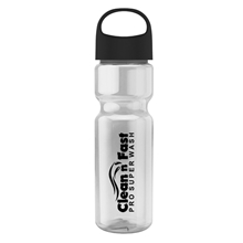 Champion - 28 oz Transparent Bottle With Oval Crest Lid