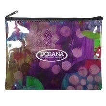 Clear Cosmetic Bag With Full Color Lining