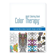 Color Therapy(TM) 24 Page Adult Coloring Book - USA Made