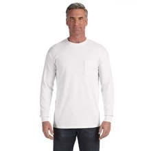 Comfort Colors Adult Heavyweight RS Long - Sleeve Pocket T - Shirt - WHITE