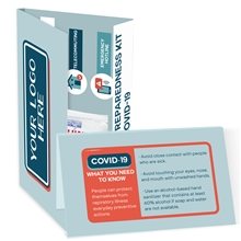 Covid -19 Info Card With Sanitizer Gel