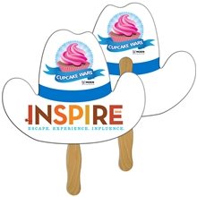 Cowboy Hat Digital Hand Fan (2 Sides)- Paper Products