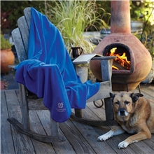 Cozy Rainbow Fleece Throw Blanket