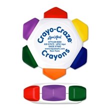 Crayo - Craze 6 Color Crayon Wheel - White