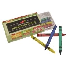 Assorted Colored Crayons in Sleeve - 4pk