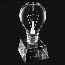 Crystal Light Bulb Short Trophy