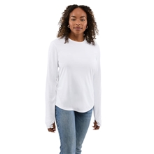 dara womens recycled long sleeve tech tee