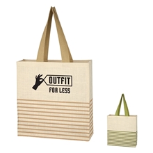 100 Biodegradable Dash Jute Tote Bag