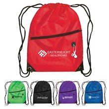 Daypack - Drawstring Backpack - 210D Polyester