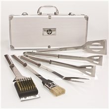 Deluxe 5 PC Stainless Steel BBQ Tool Set