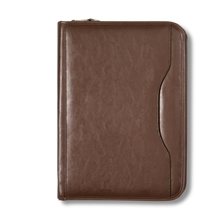 Deluxe Executive Vintage Leather Padfolio - Brown