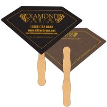 Diamond Recycled Hand Fan - Paper Products