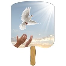 Dove Hand Fan Stock Graphic - Paper Products