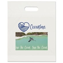 Eco - Friendly Teak Reusable Tote Bag 15W x 16H Foil Hot Stamp Tote Bag