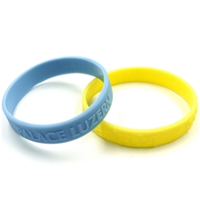 embossed silicone bracelets 12mm