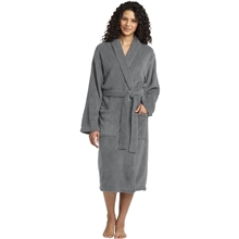 Embroidered Port Authority(R) Plush Microfleece Shawl Collar Robe