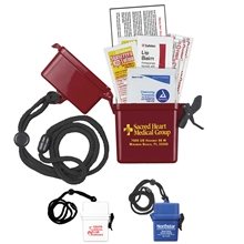 Ez Carry Ultra Thin Hard Plastic Hinged Top Water Resistant Container with Breakaway and Adjustable Neck Lanyard