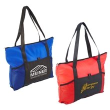 Feather Flight Large Non - Woven Tote Bag with Zipper