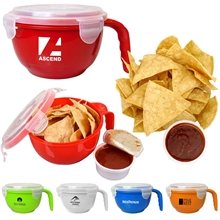 Fiesta Bowl With Tortilla Chips And Salsa