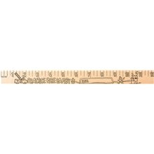 Fire Safety U Color Rulers - Natural wood finish